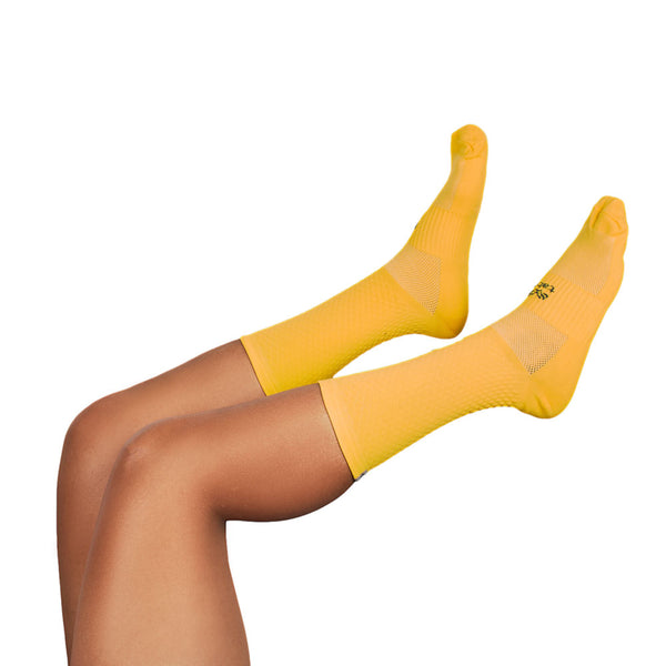 Media Ciclismo Rombito Amarillo 7"
