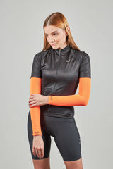 Manga Ciclismo Microfibra Naranja